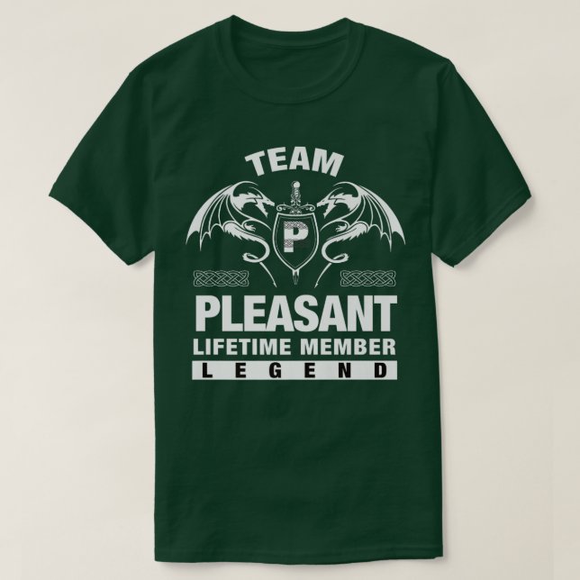 Camiseta Equipo PLEASANT Lifetime Member Gifts  (Diseño del anverso)