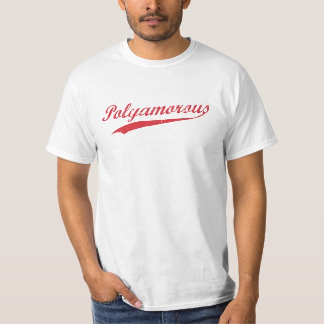 Camiseta Equipo Polyamory Polyamorous y orgulloso (Anverso)