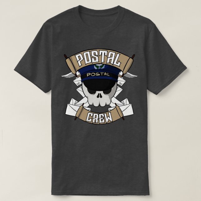 Camiseta Equipo postal Jolly pirate (Diseño del anverso)