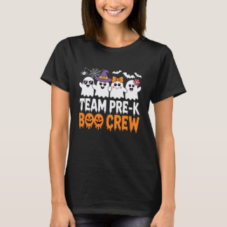 Camiseta Equipo Pre-K Boo Crew Fantasmas Divertidos de Hall