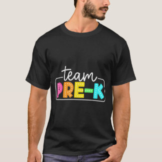 Camiseta Equipo Pre-K De vuelta a la escuela Maestros Alumn