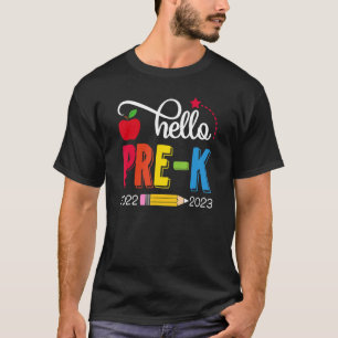 Camiseta Equipo Pre K Squad Hello Pre K Back To School