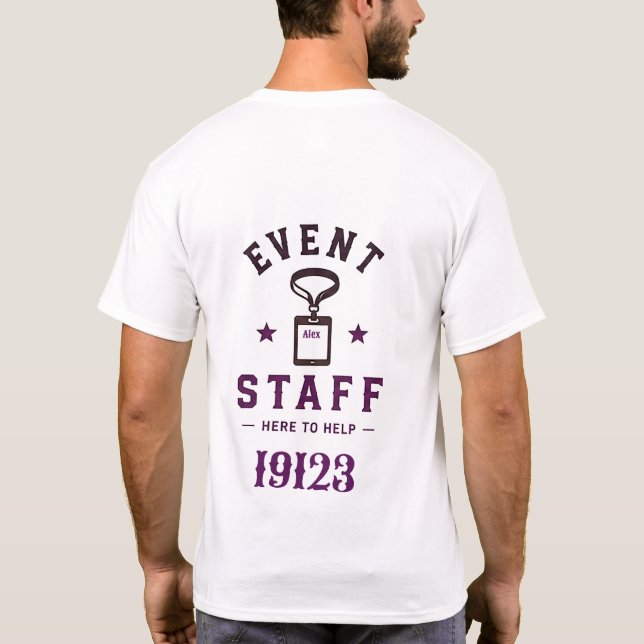 Camiseta Equipo Profesional de Personal de Eventos 🎪 (Reverso)