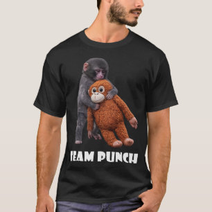 Camiseta Equipo Punch Monkey Japan Zoo Gráfico