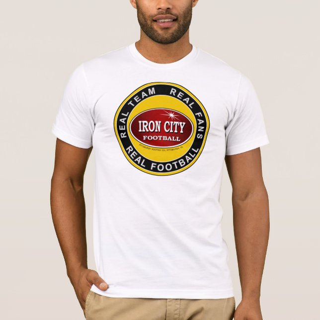 Camiseta Equipo Real de Pittsburgh Iron City, fans y fútbol (Anverso)