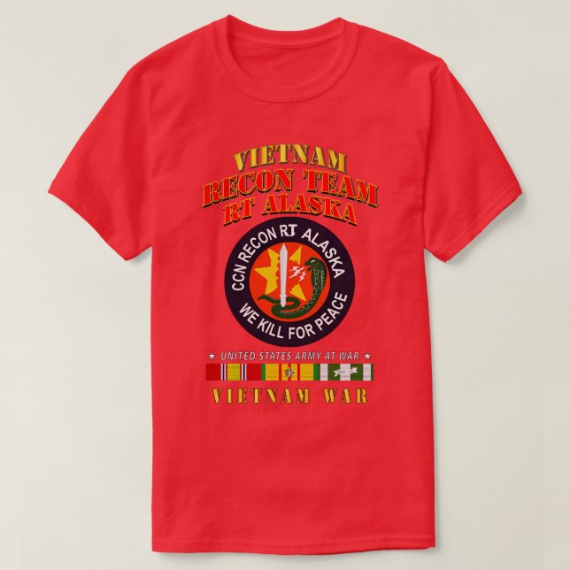 Camiseta Equipo Recon RT Alaska Vietnamw VN SVC (Diseño del anverso)
