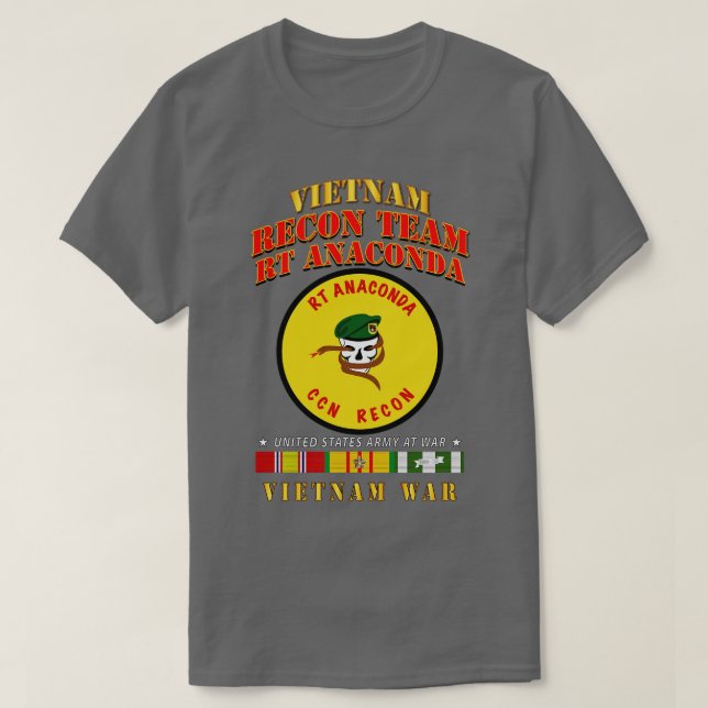 Camiseta Equipo Recon RT Anaconda Vietnamw VN SVC (Diseño del anverso)