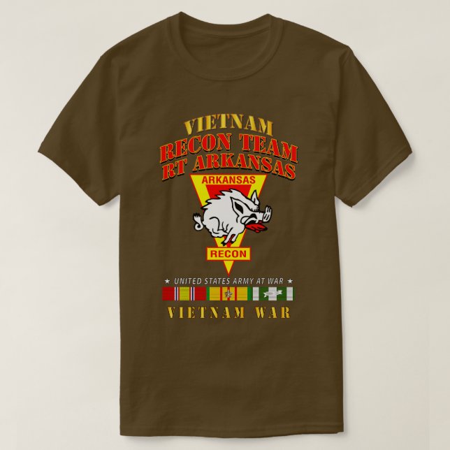 Camiseta Equipo Recon RT Arkansas Razor Vietnamw VN SVC (Diseño del anverso)