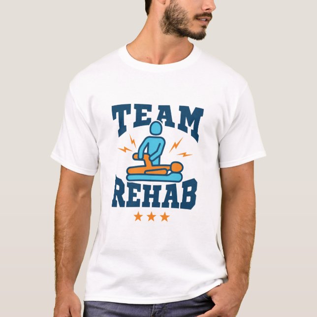 Camiseta Equipo Rehab Equipo Terapéutico Físico Terapéutico (Anverso)
