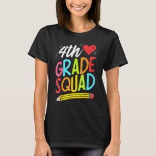 Camiseta Equipo Retro de Cuarto Grado Lápiz Regreso a la Es