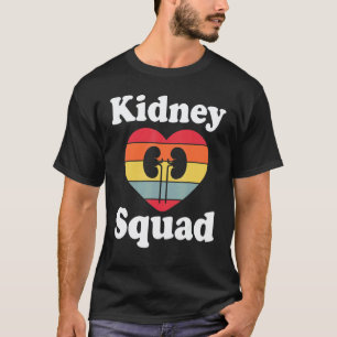 Camiseta Equipo Retro de Riñón Enfermera de Nefrología Técn