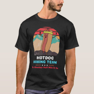Camiseta Equipo Retro Hotdog Senderismo Camping Vintage Adv