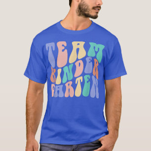Camiseta Equipo Retro Niños De Jardín De Niños Primer Día D