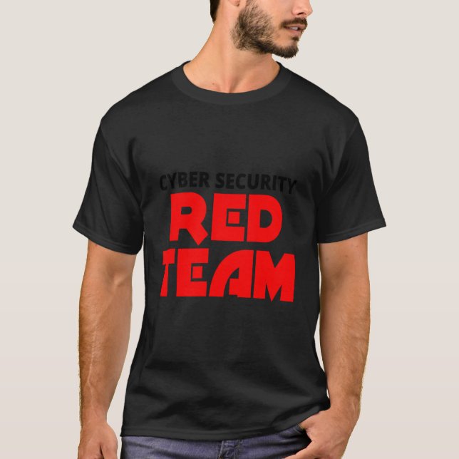 Camiseta Equipo Rojo De Seguridad Cibernética Ceh Hackeando (Anverso)