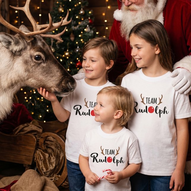Camiseta Equipo Rudolph - Foto Navideña Emotiva y Coordinad (Subido por el creador)