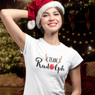 Camiseta Equipo Rudolph - Logotipo del equipo de Navidad