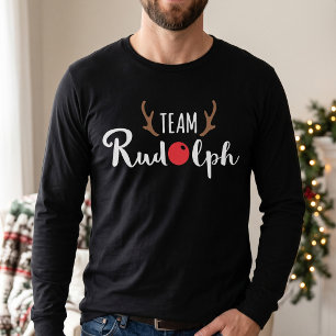 Camiseta Equipo Rudolph Navidad - Cuerno de Reno
