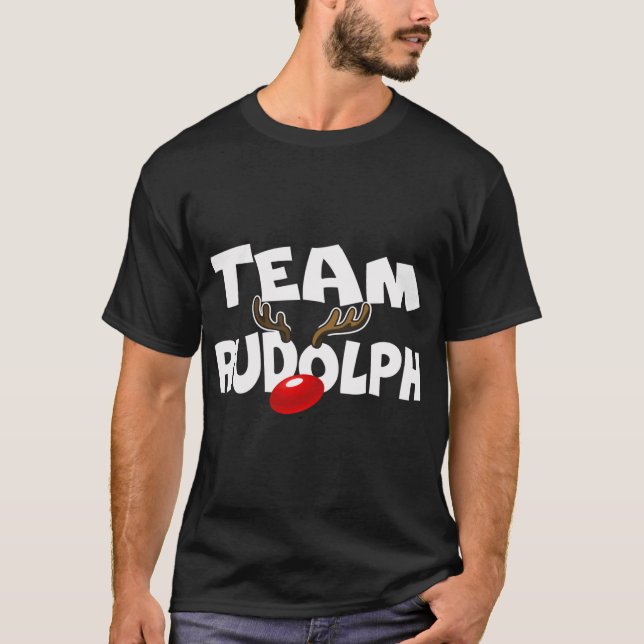 Camiseta Equipo Rudolph Navidades Cute Rindeer Deer Lover G (Anverso)