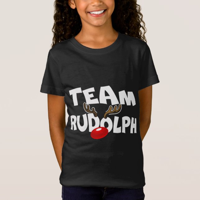 Camiseta Equipo Rudolph Navidades Cute Rindeer Deer Lover G (Anverso)