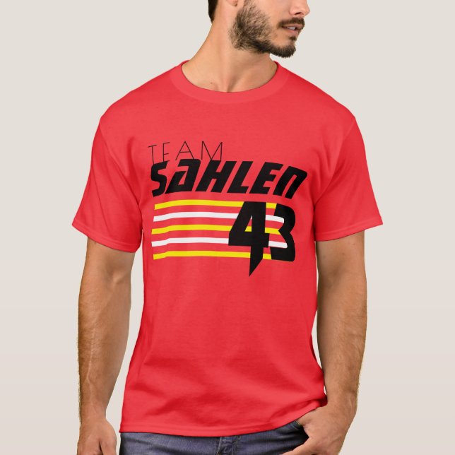 Camiseta Equipo Sahlen a rayas (Anverso)