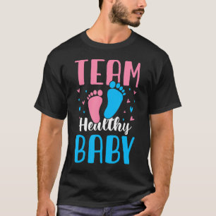Camiseta Equipo Sano Bebé Gracioso Embarazo Género Reveal B