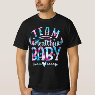 Camiseta Equipo Sano del Niño Género Revelar Fiesta Rosa O 