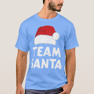 Camiseta Equipo santa con claus gorra para familia y amigos