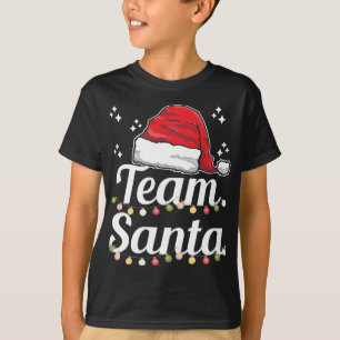 Camiseta Equipo Santa Hat Funny Familia Matando Navidades P