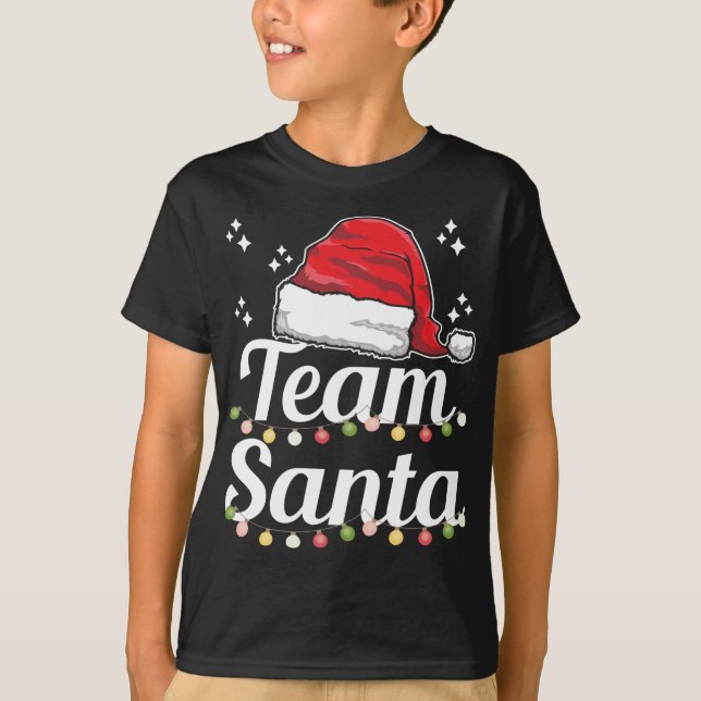 Camiseta Equipo Santa Hat Funny Familia Matando Navidades P (Anverso)