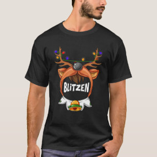 Camiseta Equipo Santa Reindeer Ilumina el costo del grupo B