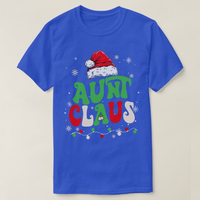 Camiseta Equipo Santa tía Claus Elf Familia Matanza Christm (Diseño del anverso)