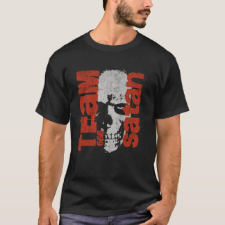 Camiseta Equipo Satan 666 Oculto satánico vintage 1