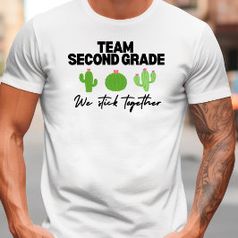 Camiseta Equipo Segundo Grado Nos Mantenemos Juntos Teacher