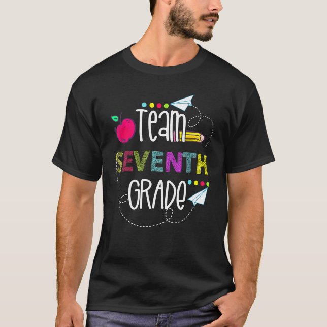 Camiseta Equipo Séptimo Grado Primer Día Del Profesor Escol (Anverso)