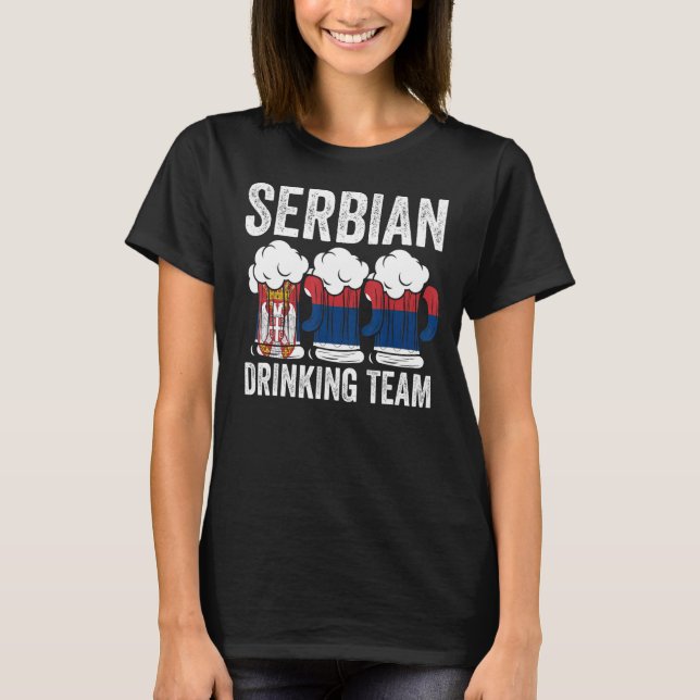 Camiseta Equipo serbio de bebidas Equipo serbio de bebidas (Anverso)