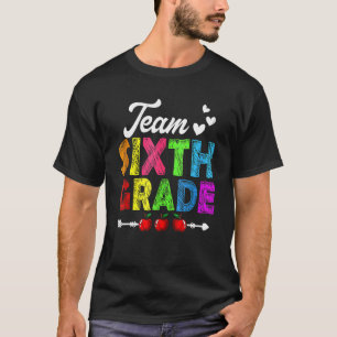 Camiseta Equipo sexto grado de vuelta al cole primer día de