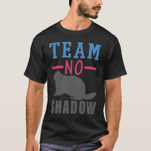 Camiseta Equipo Sin Sombra Graciosa Día de Groundhog Invier