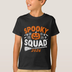 Camiseta Equipo Siniestro 2026 Halloween Familiar Combinado