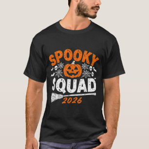 Camiseta Equipo Siniestro 2026 Halloween Familiar Combinado