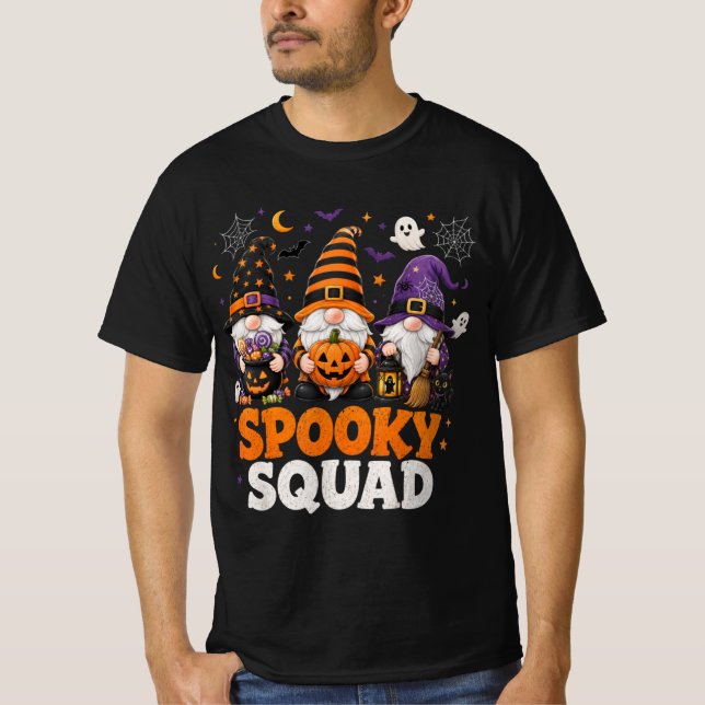 Camiseta Equipo Siniestro Gnome de Halloween (Anverso)