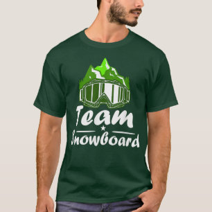 Camiseta Equipo Snowboard Snowboard Snowboard Creador de ni