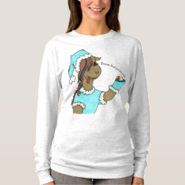 Camiseta "Equipo Sufganiyot" de la mujer Hanukkah Kayla T-S