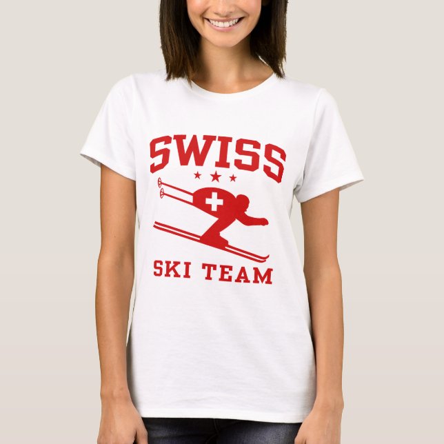 Camiseta Equipo suizo de esquí (Anverso)