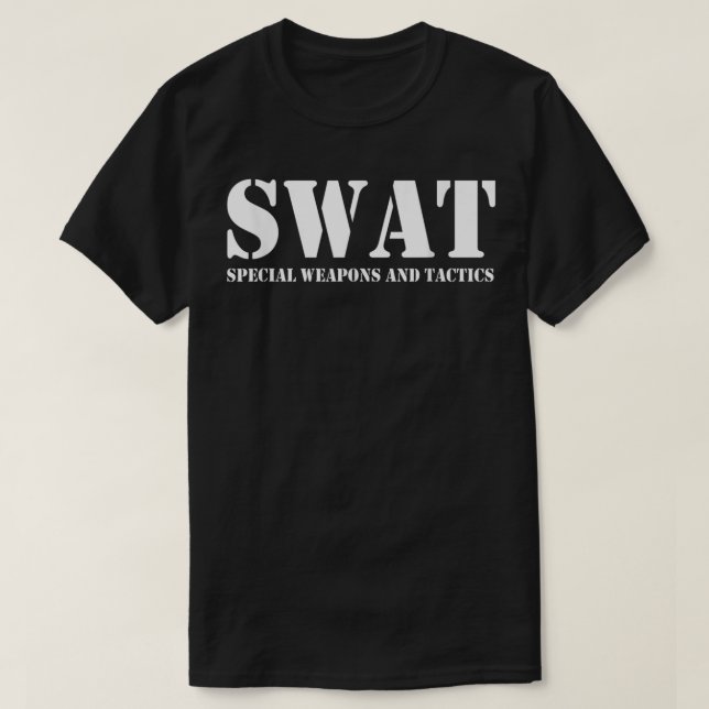 Camiseta Equipo SWAT Equipo de Policía SWAT (Diseño del anverso)