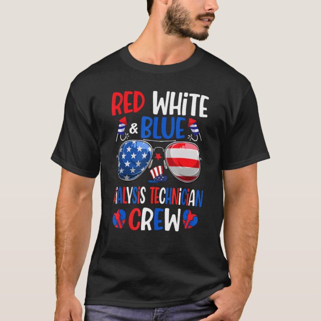 Camiseta Equipo Técnico De Diálisis Azul Blanco Rojo 4 De J (Anverso)