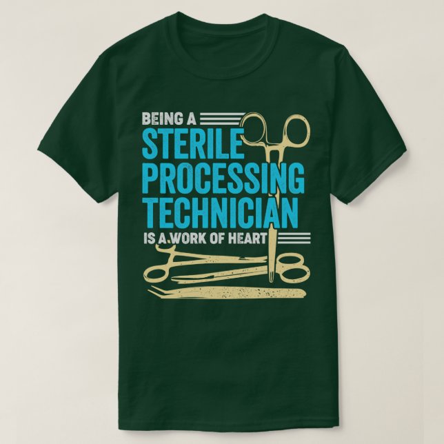 Camiseta Equipo técnico de procesamiento estéril Job Tech G (Diseño del anverso)