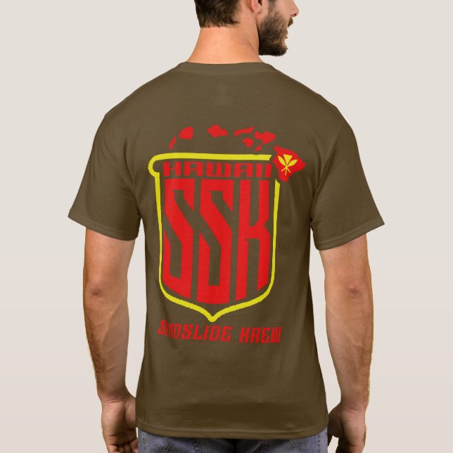 Camiseta Equipo Tee (rojo y amarillo) (Reverso)