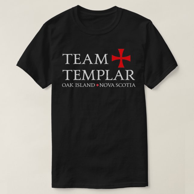 Camiseta Equipo Templario Funny Oak Island Treasure Product (Diseño del anverso)