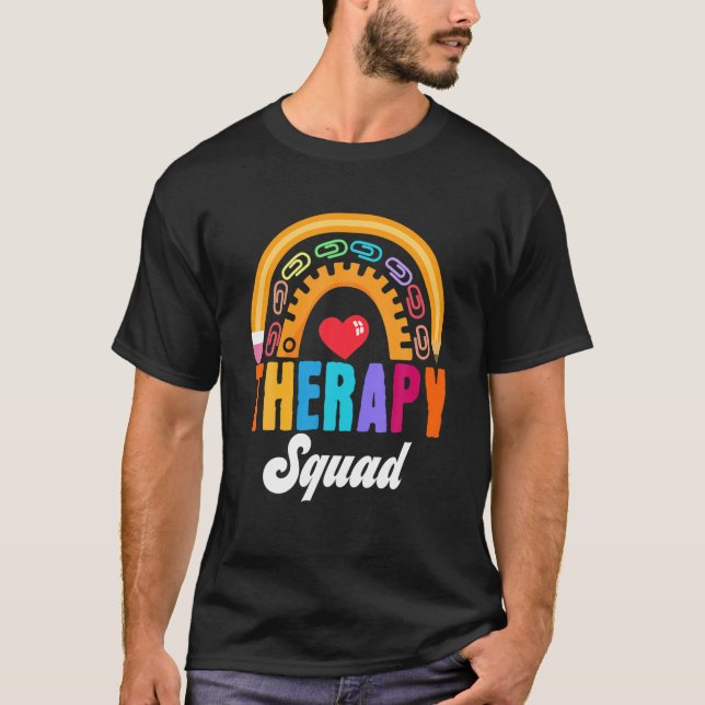 Camiseta Equipo Terapéutico Físico De La Cuadrada De Terapi (Anverso)