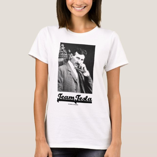 Camiseta Equipo Tesla (Nikola Tesla) (Anverso)